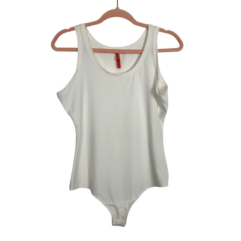 Spanx White Sleeveless Bodysuit - Size M