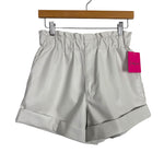 Buddy Love Off White Faux Leather Shorts NWT - Size S