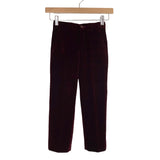 Trish Scully Child Burgundy Velvet with Pants and Vest and Blazer 3 Piece Suit-Size 4 (sold as a set)