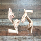 Dolce Vita Tan Braided Double Strap Sandals- Size 7.5 (Brand New)
