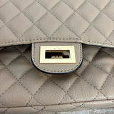 No Brand Mocha Quilted Handbag (see notes)