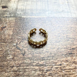 Gold Adjustable Ring- Size 6/7