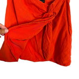 White Fox Orange Strapless Top - Size S (See Notes)
