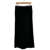 A New Day Black Linen Blend Wide Leg Drawstring Pants- Size M (sold out online, Inseam 30”)