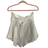 Skylar + Madison Cream Linen Blend Paperbag Waist Shorts- Size L (we have matching blazer)