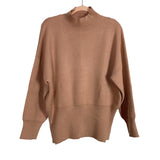 Anrabess Blush Mock Neck Ribbed Hem Sweater NWT- Size S