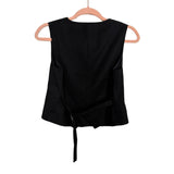 Luel Studio Black Outer Wool Button Front Vest- Size 0
