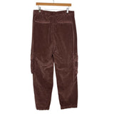 Free People Brown Hard Crushin’ Plush Cargo Pants  - Size 12 (Inseam 28" - Sold Out Online!)