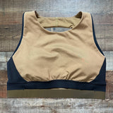 Lululemon Brown, Black, and Olive Cutout Sports Bra- Size 12