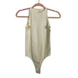 Intimately by Free People Cream Sleeveless Thong Bodysuit- Size XS/S (see notes)