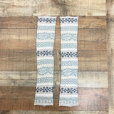 No Brand Gray/Tan/Ivory Knit Leg Warmers