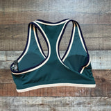 Beach Riot Sport Green Black and White Sports Bra- Size L