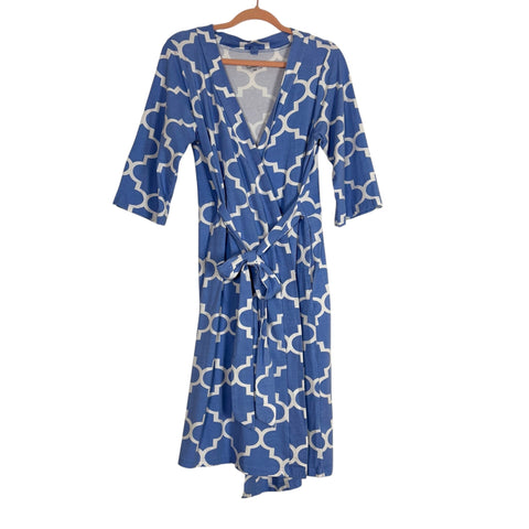 Baby Be Mine Blue/White Robe- Size S/M (We Have Matching Gown!)