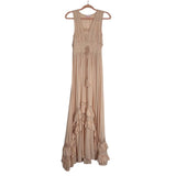 Pink Lily Lucky To Have You Taupe Sleeveless Hi/Low Maxi Dress - Size S (Sold Out Online)