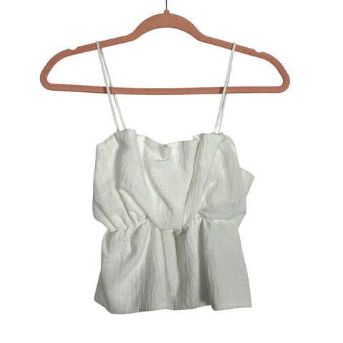 Zara White Tank Top - Size S