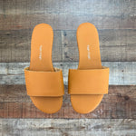 Hari Mari Camel Leather Slide Sandals- Size 6