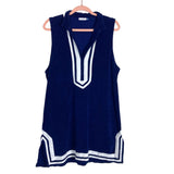 Cabana Life Navy Terry Cloth Cover Up Dress- Size XL