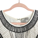 ASOS Black and White Beaded Dress- Size 16 (see notes)