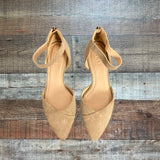 ABLE Suede Leather Ankle Strap Sandals- Size 9.5
