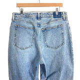 Abercrombie & Fitch Light Wash Curve Love Button Fly High Rise The Dad Jeans-Size 32/14 (Inseam 30”, sold out online)