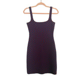 American Apparel Red and Blue Chevron Dress- Size M