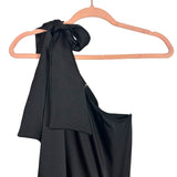 Tyche Black One Shoulder Side Slit Dress- Size S