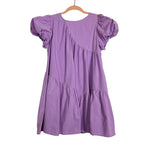 &Merci Purple Puff Sleeve Dress- Size S