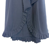 Marc By Marc Jacobs Black Silk Ruffle Belted Dress- Size 2