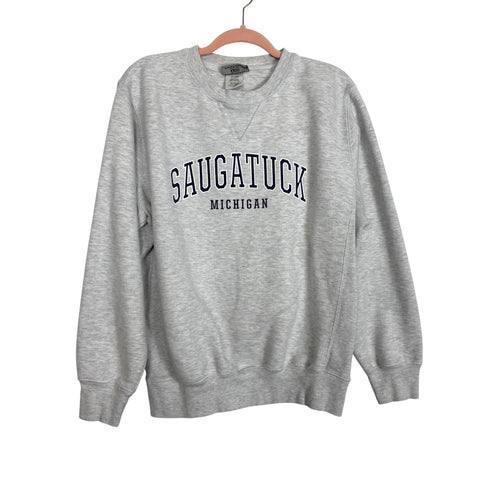 Artisans Light Grey Saugatuck Crewneck Sweatshirt - Size L (See Notes)
