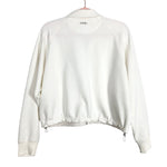 YPB Cream Zip Up with Elastic Pull Waist Sweatshirt- Size S (see notes, sold out online)