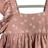 Rylee + Cru Tan Floral Dress- Size 2-3 Years (see notes)