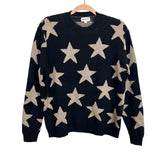 Superdown Black/Gold Star Sweater - Size S