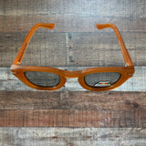 Ryan Simkhai Eyeshop Orange Circle Frame Polarized Sunglasses NEW
