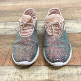Forever Multicolor Glitter Slip On Sneakers- Size 7 (see notes)
