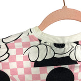Zara Disney Pink/White Checkerboard Mickey Top-Size 8Y (see notes)