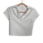 Your Personal Best Sculpt LUX White Collared Top With Built In Padding - Size S (See Notes)