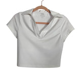 Your Personal Best Sculpt LUX White Collared Top With Built In Padding - Size S (See Notes)