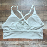 Offline by Aerie White Padded Sports Bra- Size L (see notes)