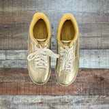 Puma Metallic Gold Platform Sneakers- Size 6 (see notes)