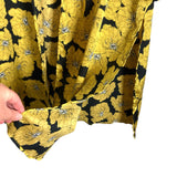 Boohoo Black and Yellow Floral Kimono- Size 12