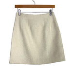 Loft Ivory Tweed with Pearl Detail Shift Skirt NWT- Size 00