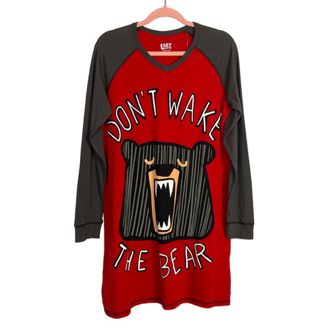 Lazy One Don't Wake the Bear Nightshirt NWT- Size S/M