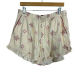 SOMA Flannel Ruffle Star Print Shorts NWT- Size L (we have matching top)