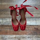 Steve Madden Red Larina Ballet Heel- Size 8