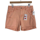 Old Navy Peach Lycra Denim Distressed Mid-Rise Shorts NWT- Size 10