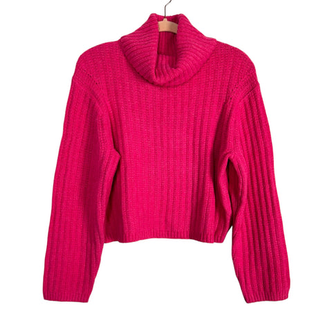 Universal Thread Bright Pink Turtleneck Sweater NWT- Size S