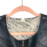 No Brand Faux Fur Lined Zip Up Front Dress- Size S/M
