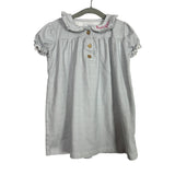 Little Paper Doll Blue and White Striped Embroidered Harper Dress- Size ~3T (see notes)