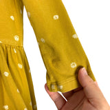 Alice + James Mustard Scribbled Polka Dot Dress-Size 6 (see notes, we have matching toddler girl dress)