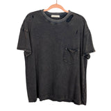We The Free Black Distressed Top - Size S